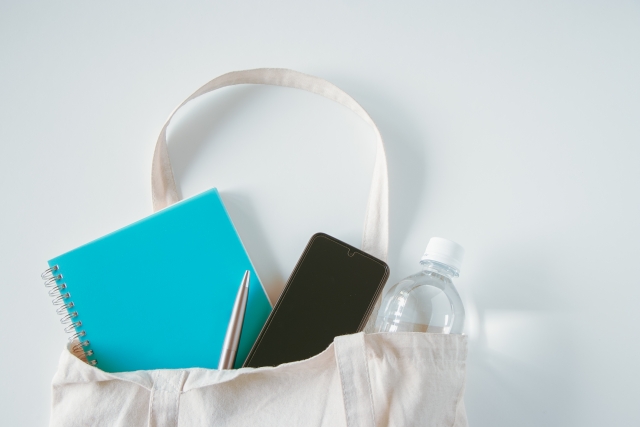 外出時の持ち物のイメージ