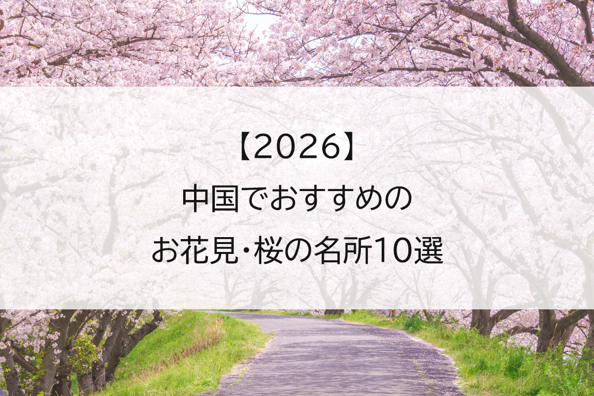 【2026】中国でおすすめのお花見・桜の名所10選
