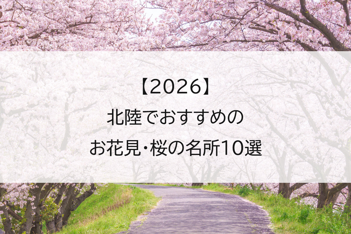 【2026】北陸でおすすめのお花見・桜の名所10選