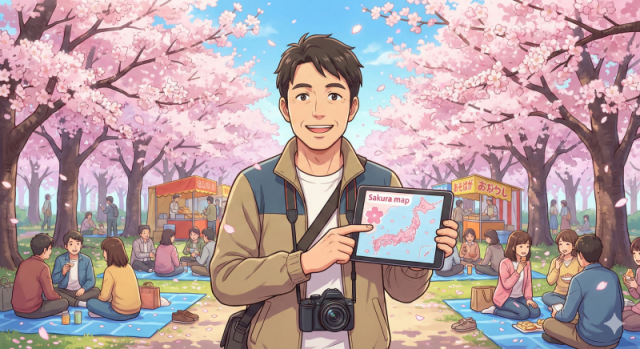 「お花見インフォ」運営者の井上 克己